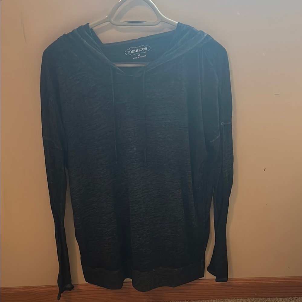 Maurices Charcoal Long Sleeve Hoodie